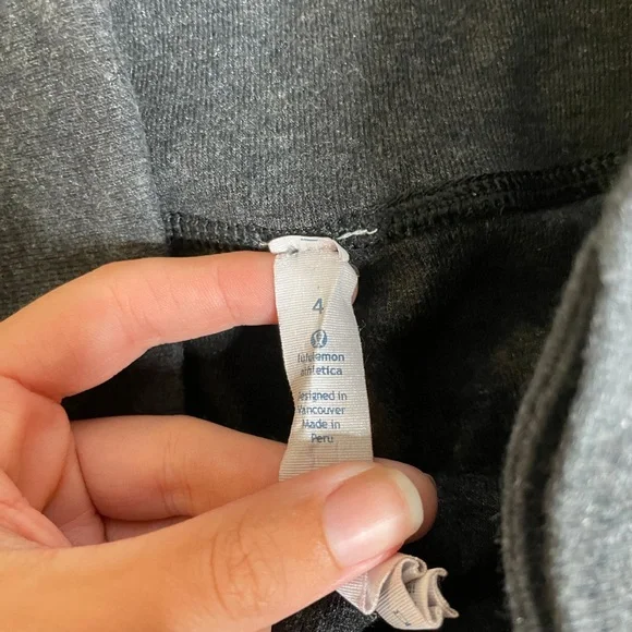 Lululemon grey cotton jogger leggings - Picture 2 of 5